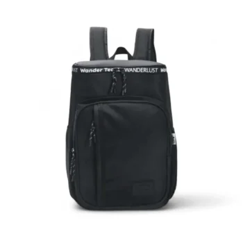Mochila térmica Wandelust lona negra.