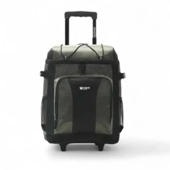 Conservadora Wanderlust plegable con carro color verde.