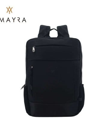 Mochila Amayra  porta notebook negra.