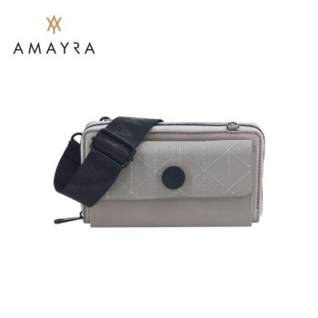 Porta Celular Amayra 2 Divisiones Gris.