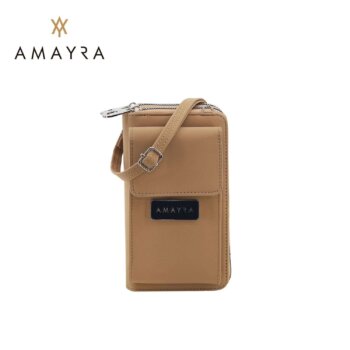 Porta Celular Amayra 3 Divisiones Camel.