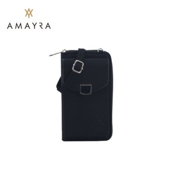 Porta Celular Amayra 2 Divisiones Negro.
