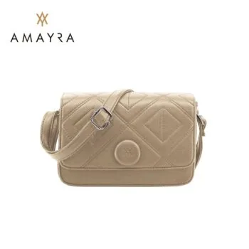 Cartera Amayra Bandolera Camel.