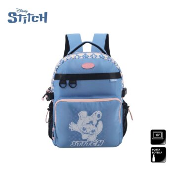 Mochila Disney Stitch Azul.