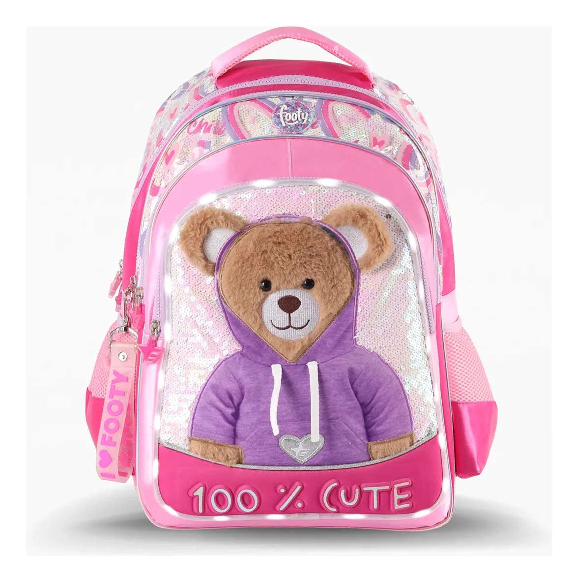 Mochila Footy Osito 18". Tamaño Grande.