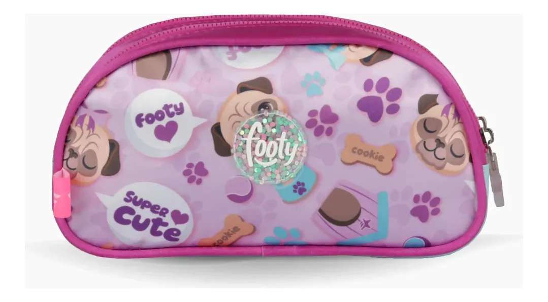 Cartuchera Footy Puppy c/Luz 2 Divisiones.
