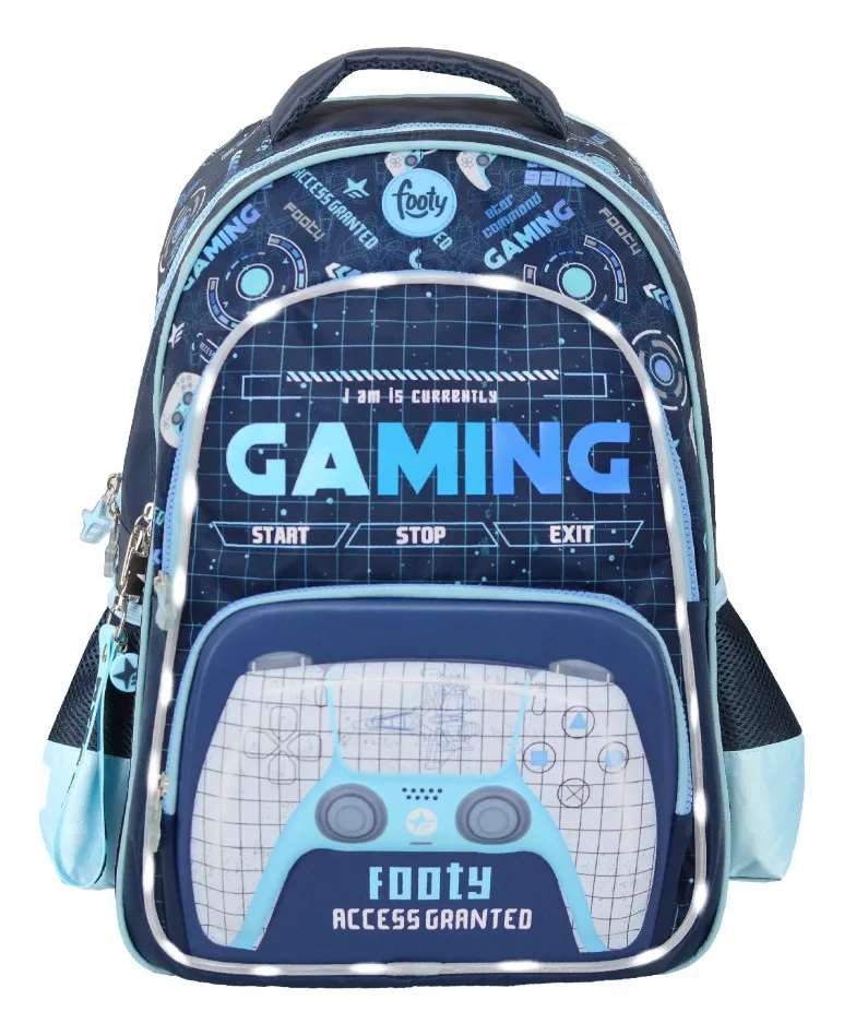 Mochila Footy Gaming 18". Tamaño Grande.
