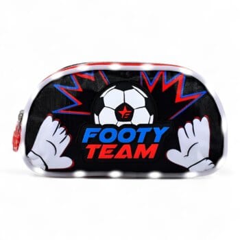Cartuchera Footy Futbol Team c/Luz 2 Divisiones.