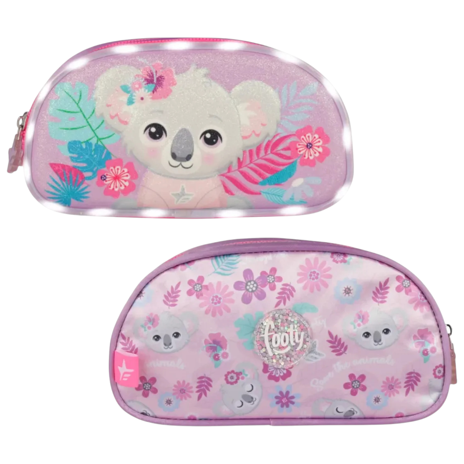 Cartuchera Footy Koala c/Luz 2 Divisiones.