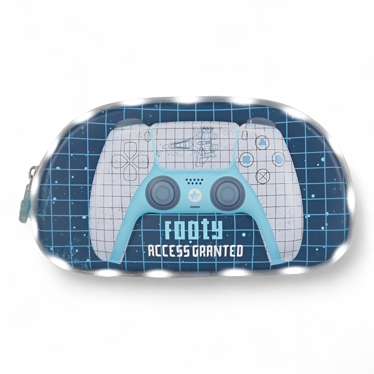Cartuchera Footy Joystick Gamer c/Luz 2 Divisiones.