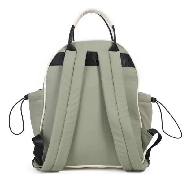 Mochila Chimola Carol verde combinada.