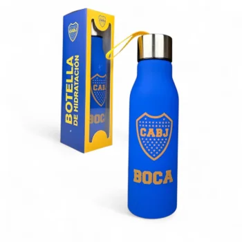 Botella Hidratante Boca Juniors Tapa de Aluminio.