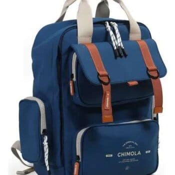 Mochila Chimola Nomade azul combinada.