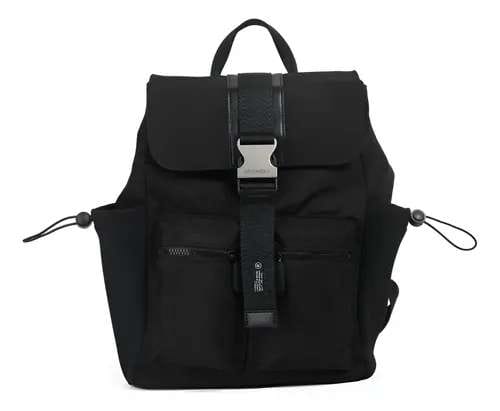 Mochila Chimola Orlando negra c/tapa.