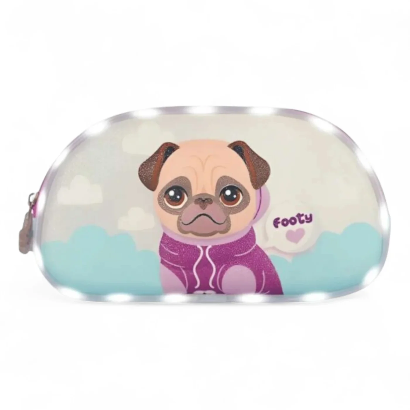 Cartuchera Footy Puppy c/Luz 2 Divisiones.