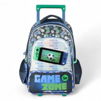 Mochila Footy Joystick Con Carro 18". Tamaño Grande.