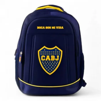 Mochila Boca Juniors Frente Rígido.