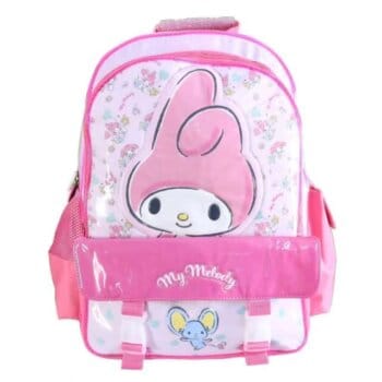 Mochila Melody Sanrio 18". Tamaño Grande.