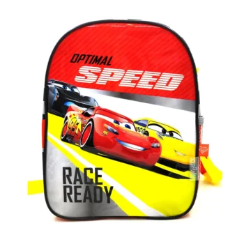 Mochila Cars Race Ready Espalda 12". Ideal Para Jardin.