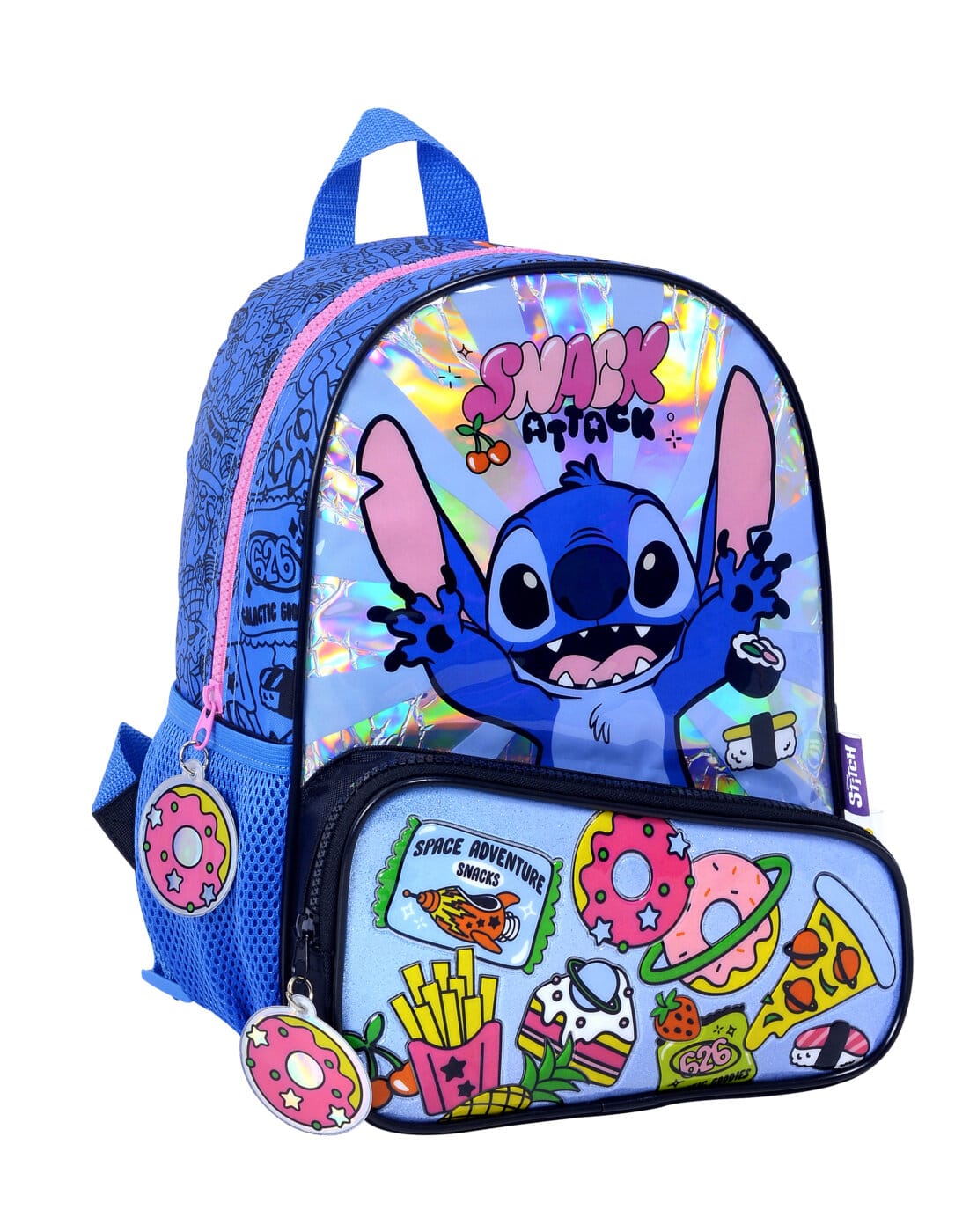 Mochila Stitch Linea Snack 12". Para Jardín.