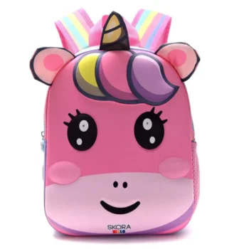 Mochila Skora Unicornio Termoformada 12"P/ Jardín Con Luz..