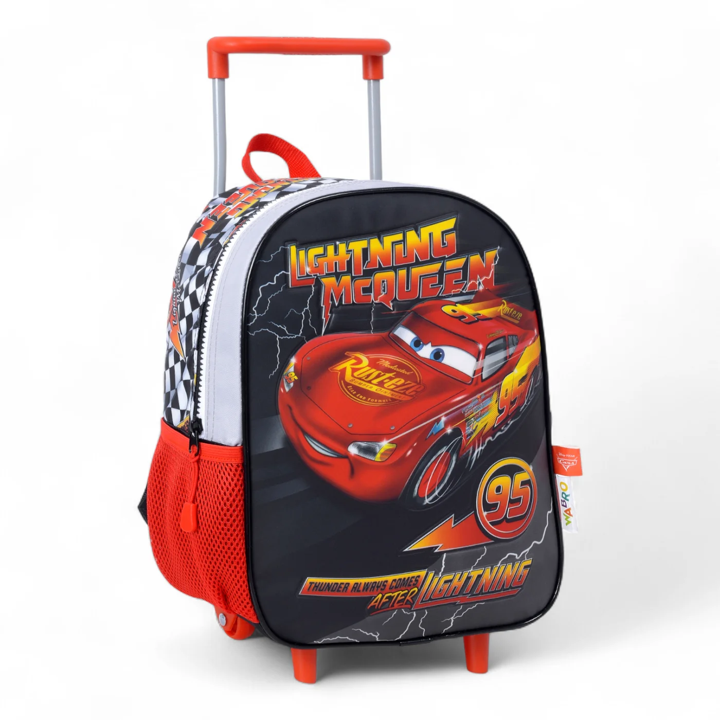 Mochila Cars Rayo 12" C/ Carro. Para Jardín