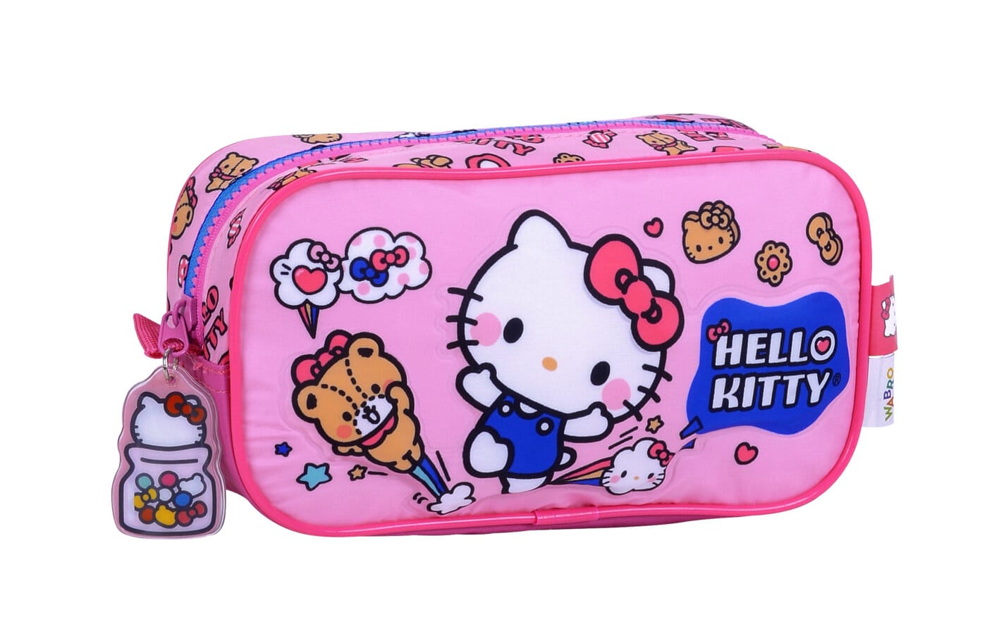 Cartuchera Hello Kitty Dias Favoritos Un Compartimento.