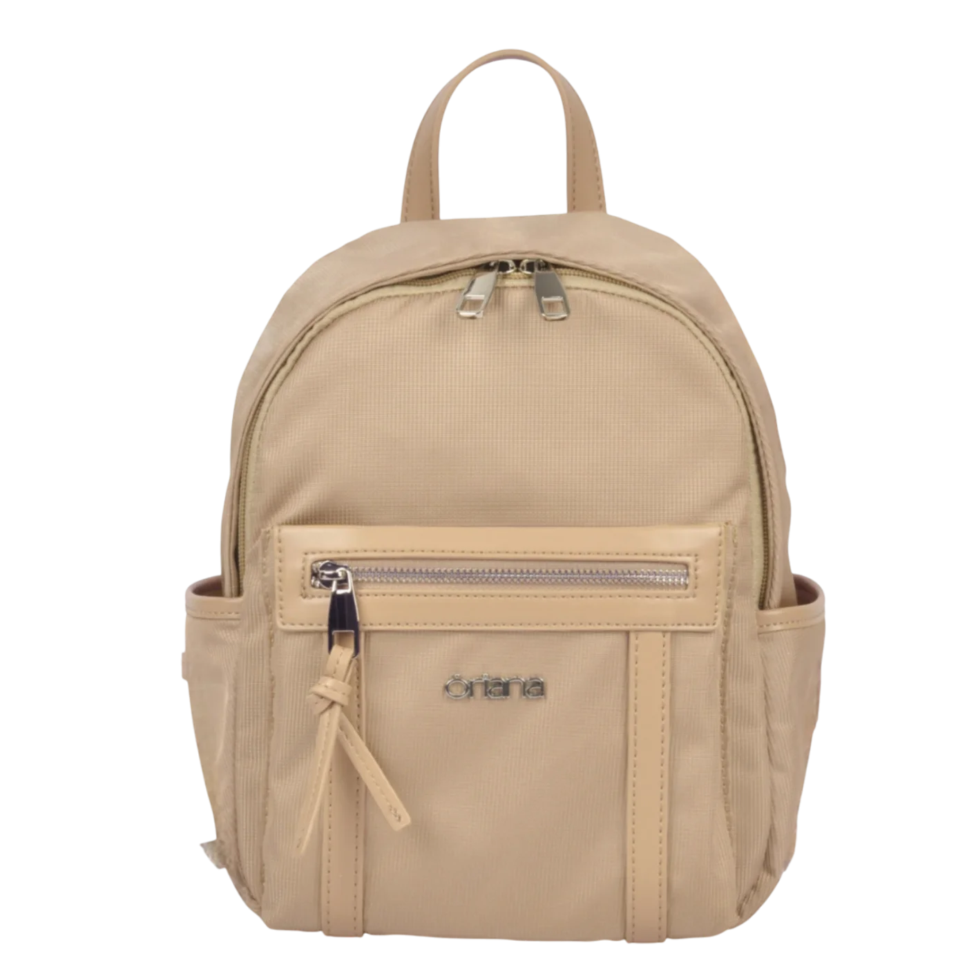 Mochila Oriana de Vestir Microfibra Premium Beige.