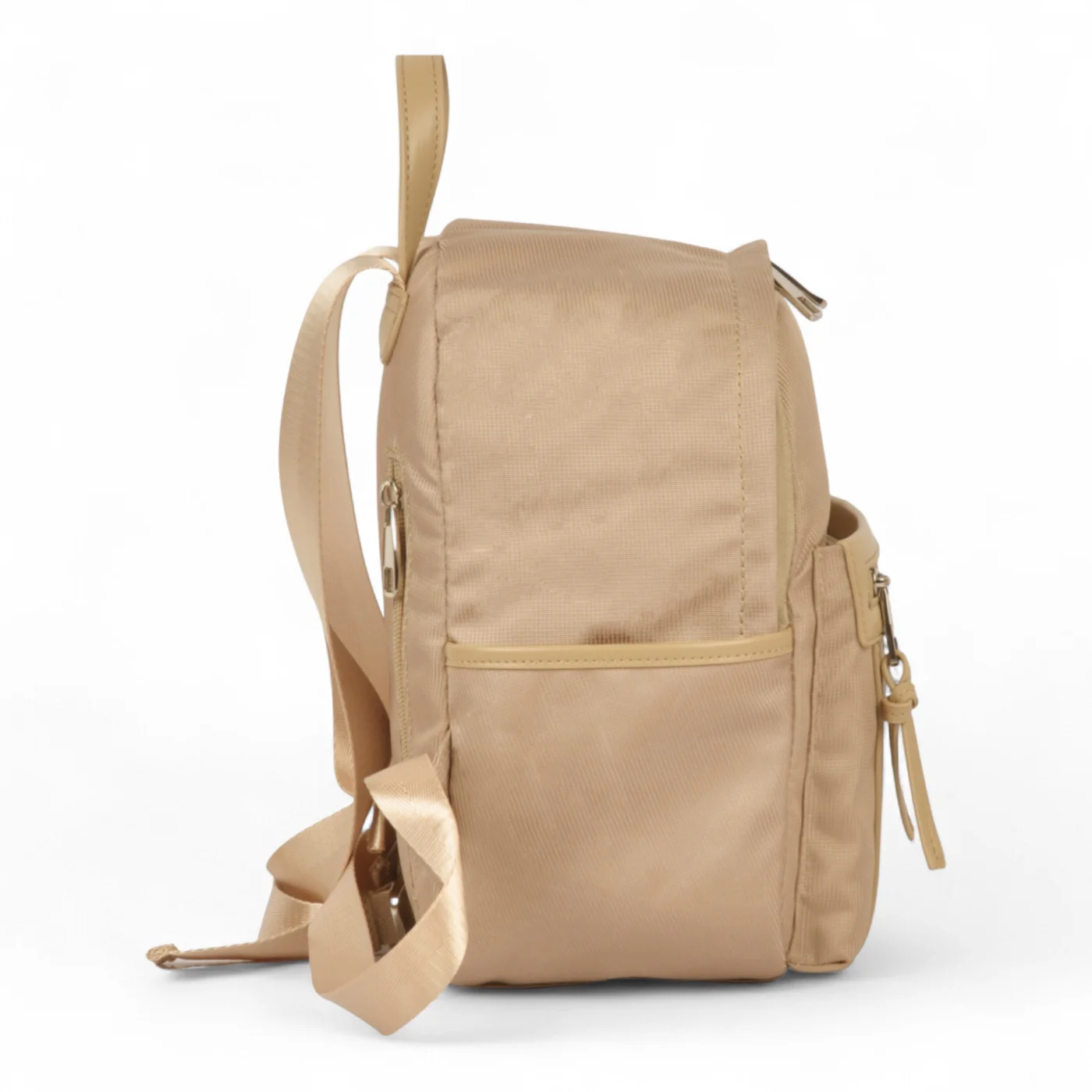 Mochila Oriana de Vestir Microfibra Premium Beige.