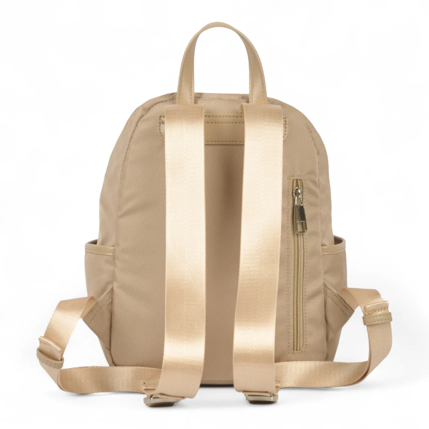 Mochila Oriana de Vestir Microfibra Premium Beige.
