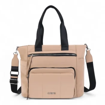 Cartera Oriana Pu Calidad Premium Color Beige.