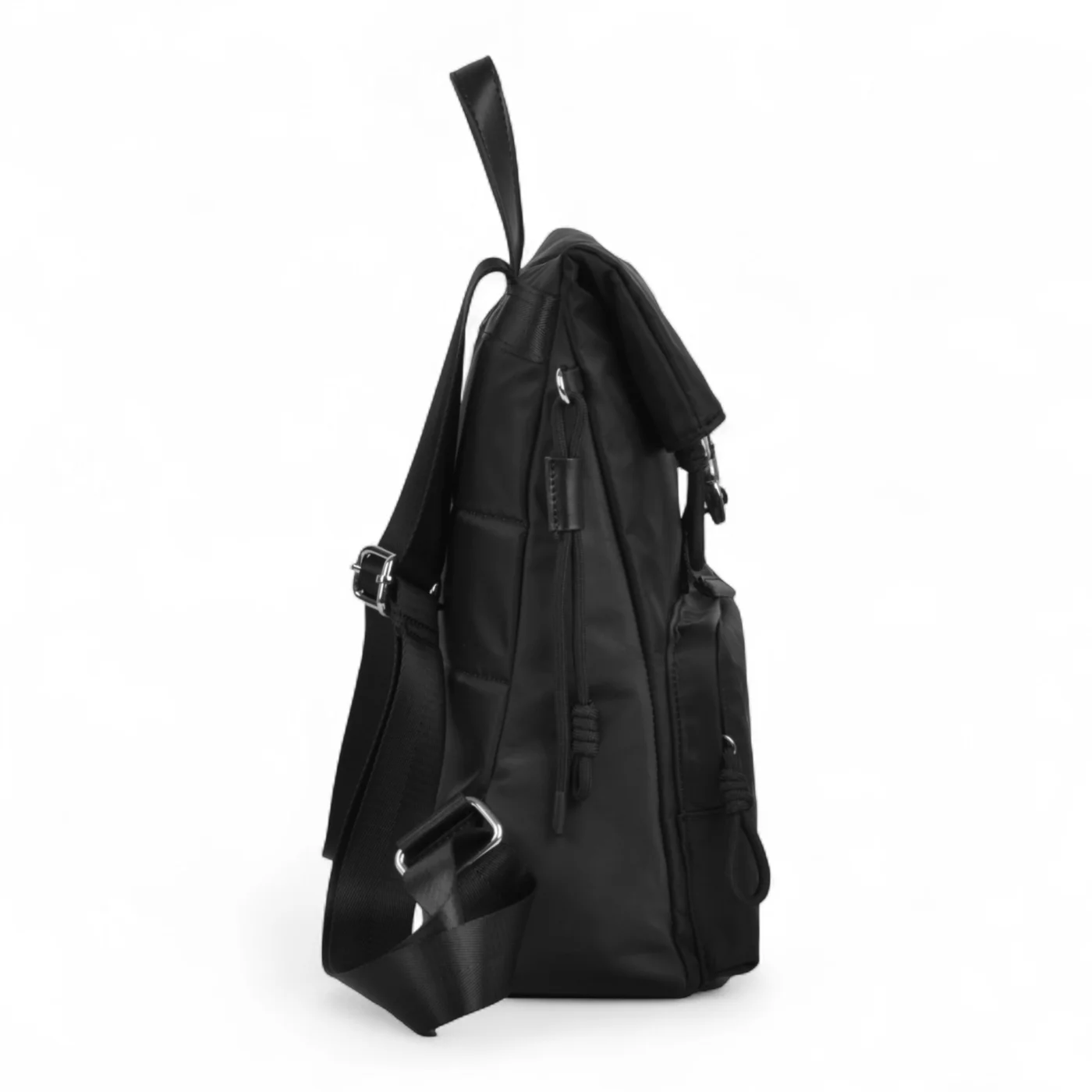 Mochila Oriana Microfibra Premium Negra.