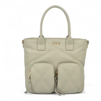 Cartera Oriana Calidad Premium Color Gris.