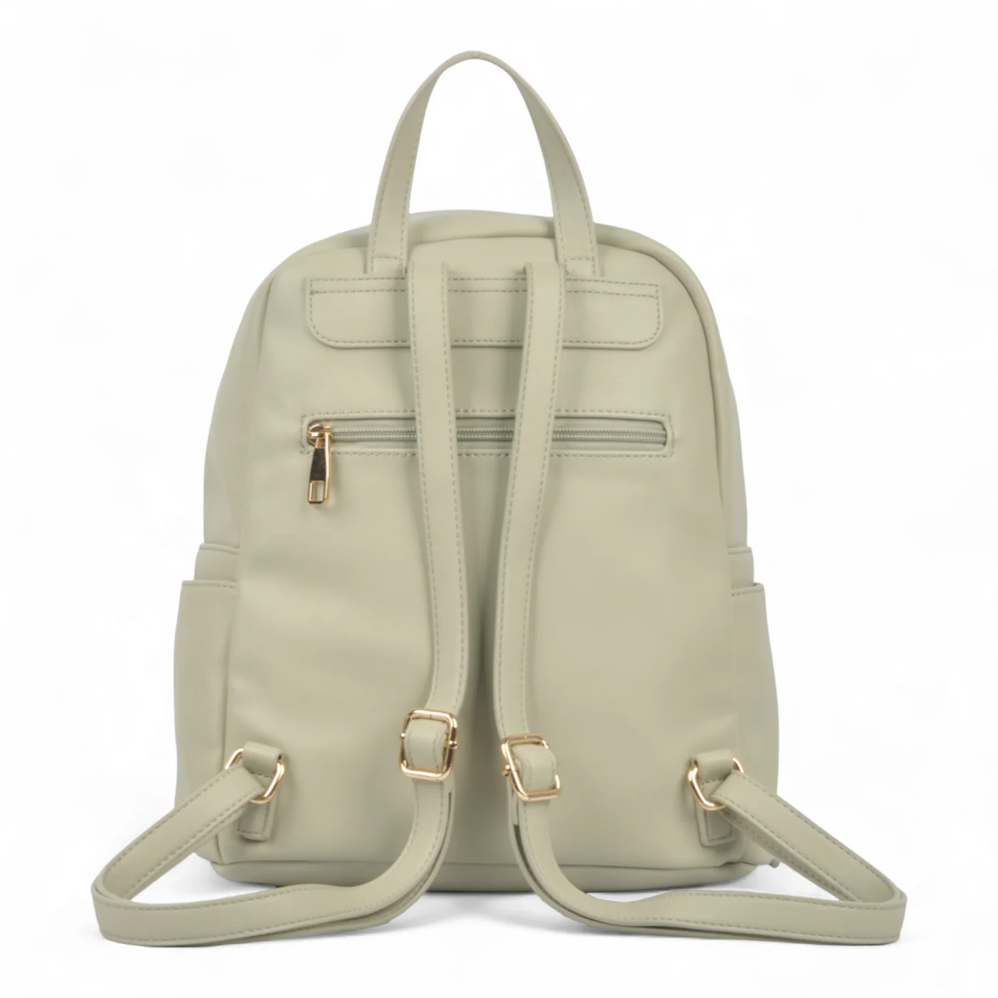 Mochila Oriana Pu Calidad Premium Gris.