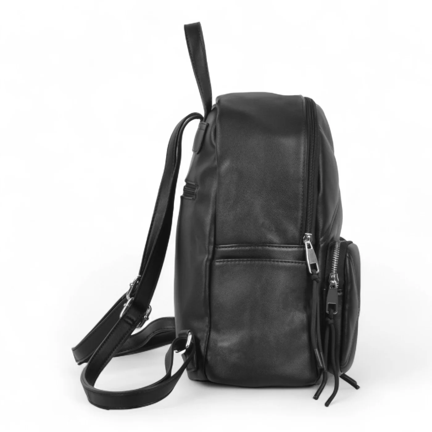 Mochila Oriana Pu Calidad Premium Negra.