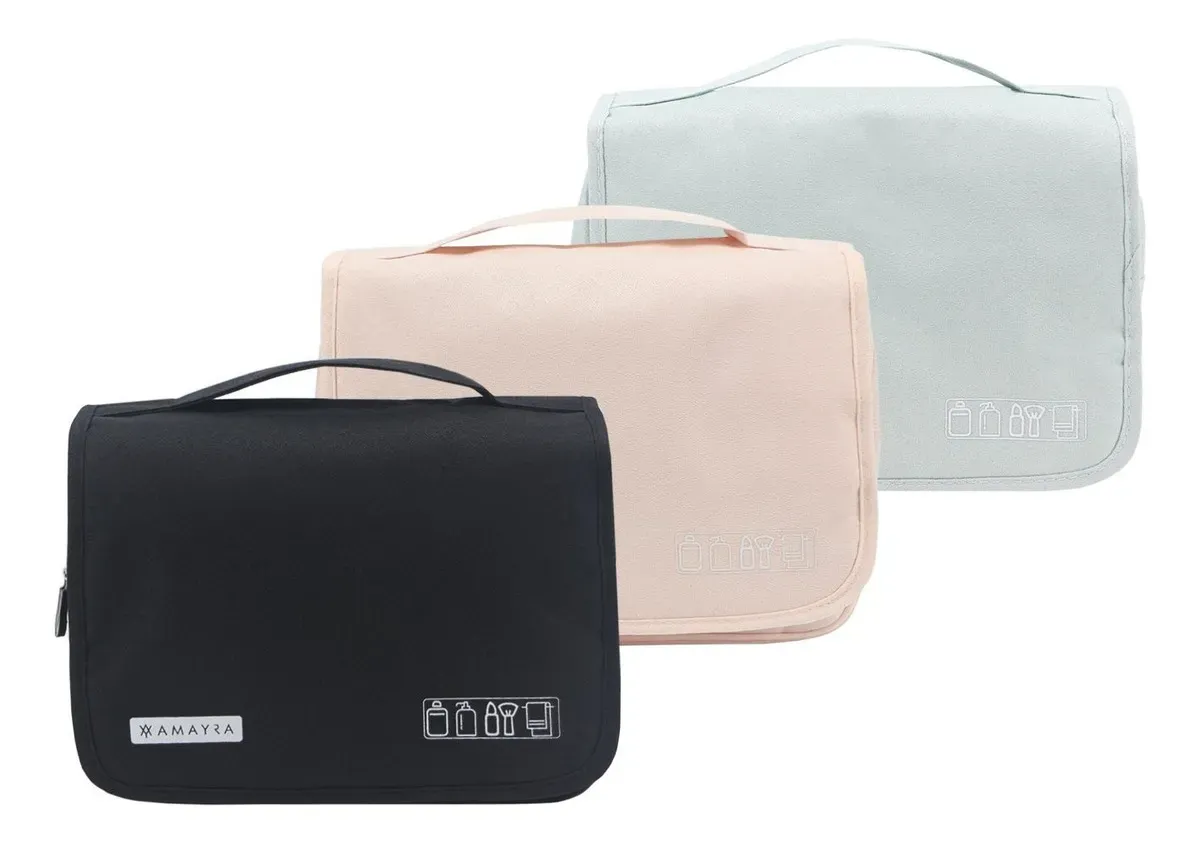 Organizador de Viaje y Porta Cosméticos Amayra. Colores Varios.