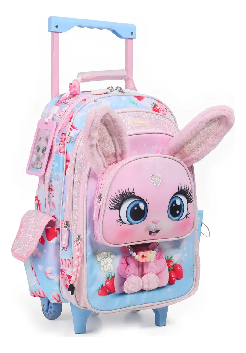 Mochila Chimola c/carro 16" Personaje Bunny.