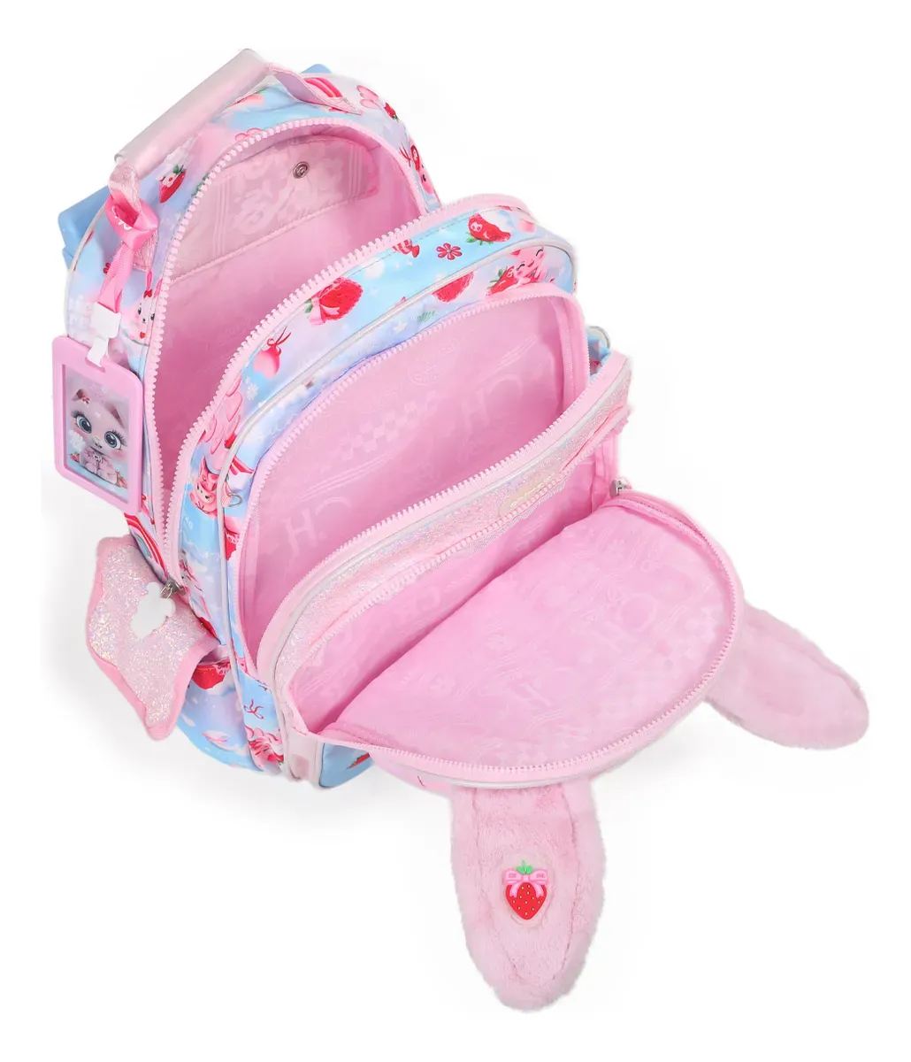Mochila Chimola c/carro 16" Personaje Bunny.