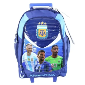 Mochila Afa Selección Argentina c/ carro 18". Tamaño Grande.