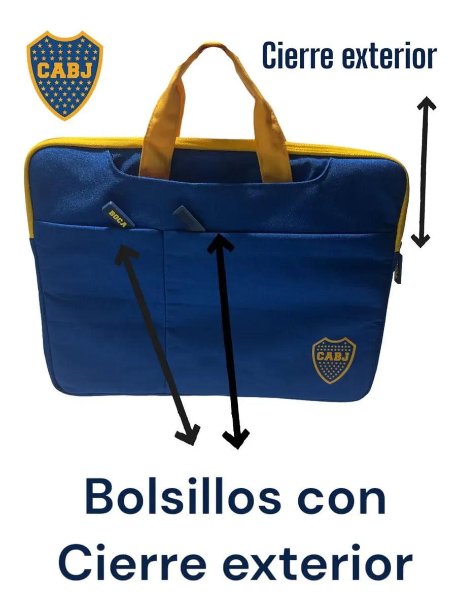 Funda Porta Notebook Boca Juniors.