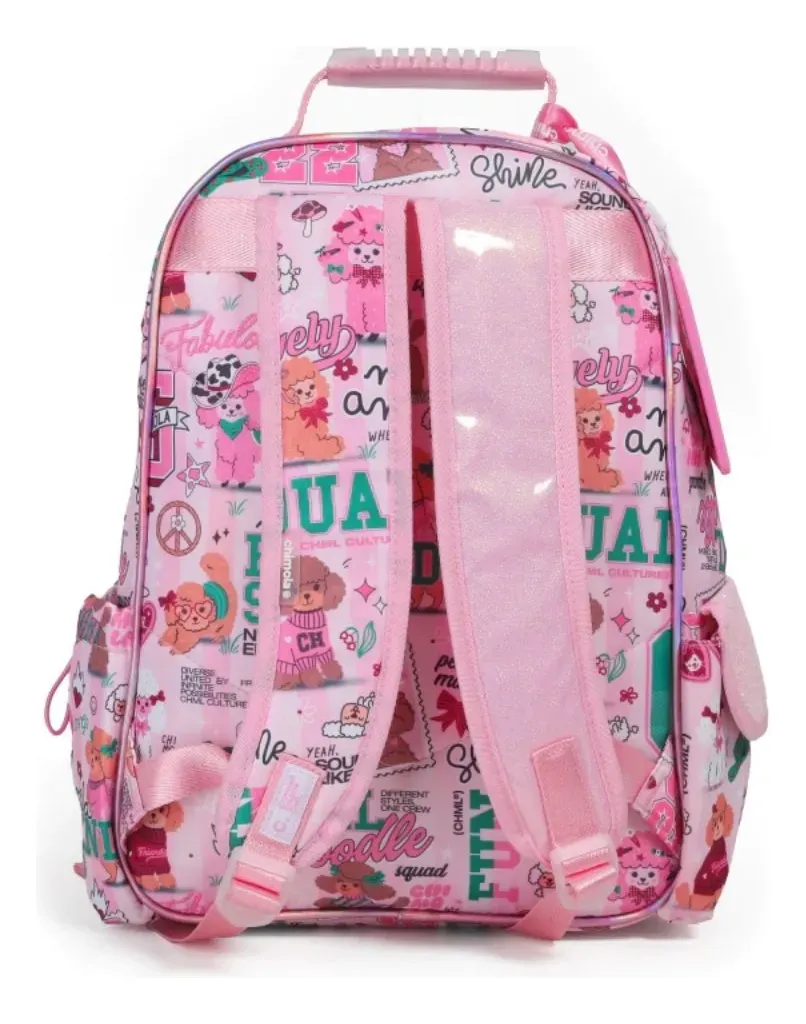 Mochila Chimola Espalda 16" Personaje Poodle.