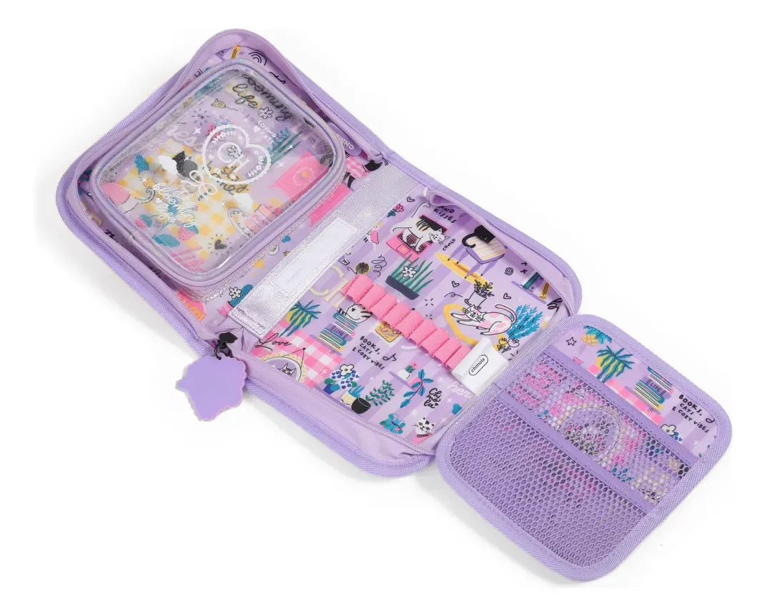 Cartuchera Chimola Cat 1 Piso Interior Desplegable .