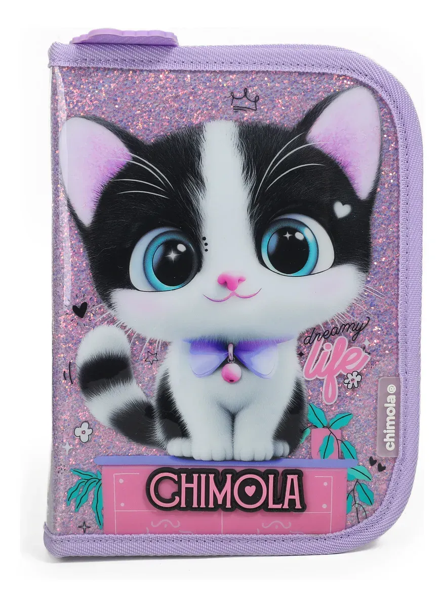 Cartuchera Chimola Cat 1 Piso Interior Desplegable .