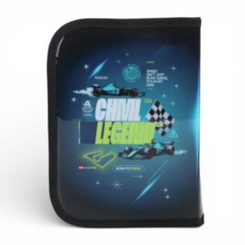 Cartuchera Chimola Racing Cars 1 Piso Desplegable