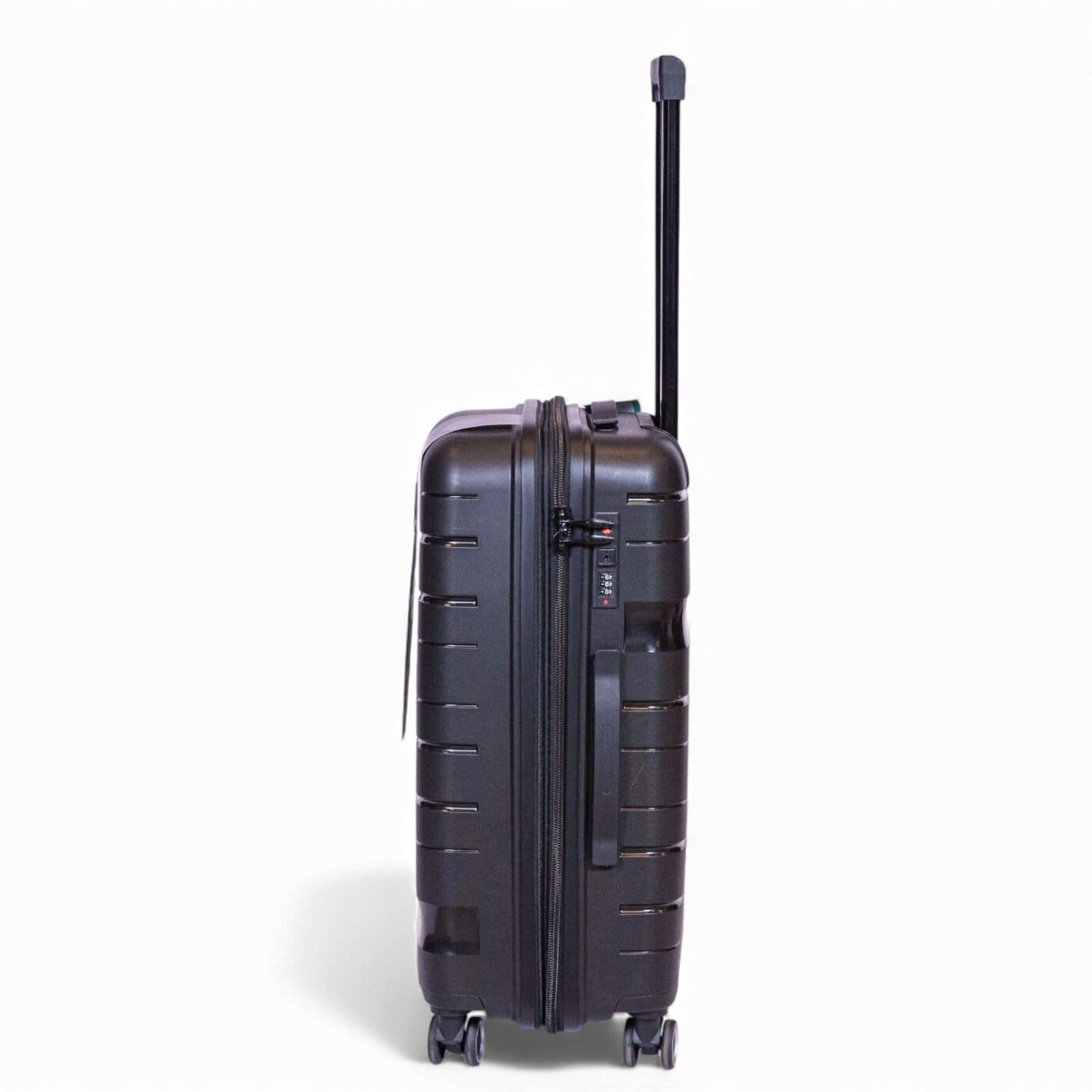 Valija Magenta Polipropileno Mediana 24" Negra.