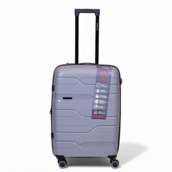 Valija Magenta Polipropileno Mediana 24" Gris.