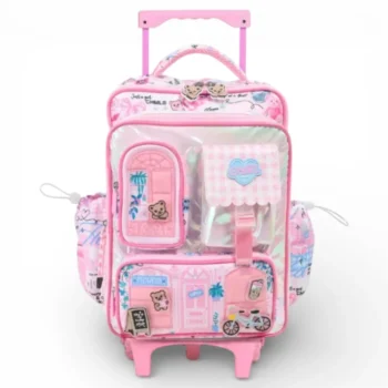 Mochila Chimola My House c/c 17" Color Rosa.