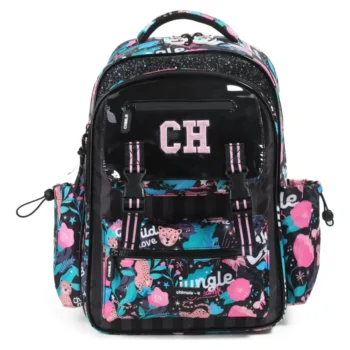 Mochila Chimola Mix Jungle Love 17". Tamaño Grande.
