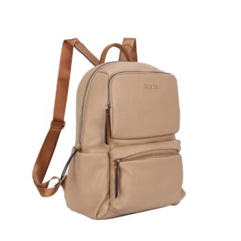 Mochila Oriana Eco Cuero C/ Porta Notebook. Colores Varios.