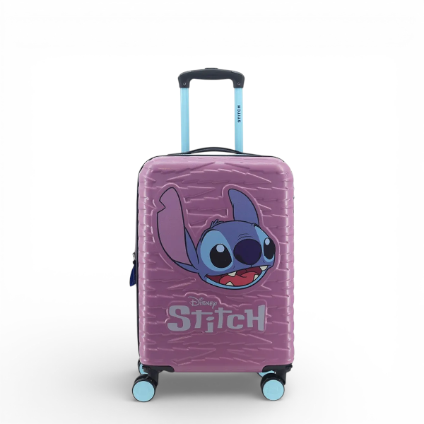 Valija Stitch Tamaño Cabina Carry On 20" Lila